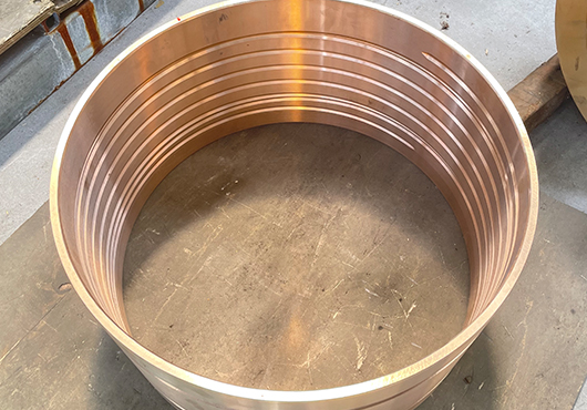 沈阳李经理订购的一批15-8高铅青铜衬套加工完毕准备发货